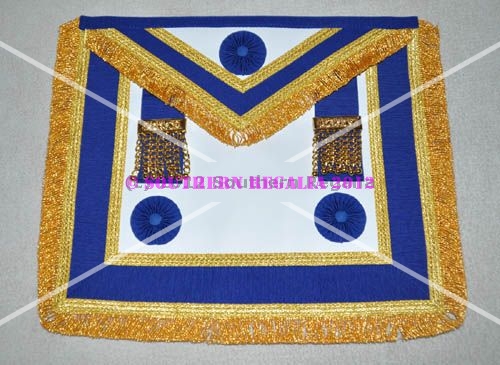 Provincial Full Dress Apron & Badge & Collar [Rosettes]- Leather - Click Image to Close